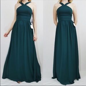 NWT air of romance green dress from lulus